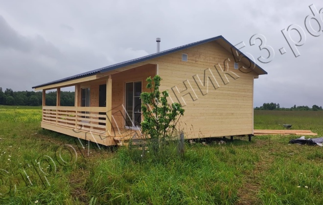 4 Каркасно-щитовой дом Д-34, 9х8м, 72 М², Тверская область, Зубцовский район, деревня Шевцово. (18)